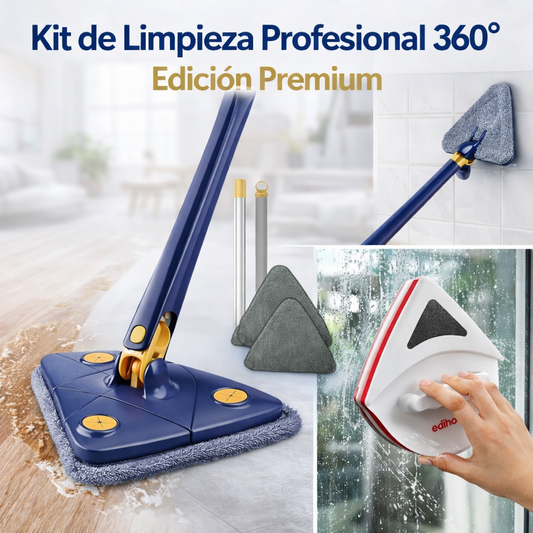 Kit de Limpieza Profesional 360° para Pisos y Ventanas – Edición Premium ⚡ 30% OFF